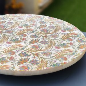 Mesa Giratoria - Flores Doradas