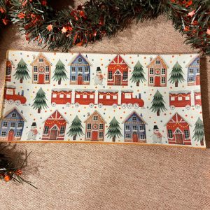 Bandeja de Cristal Rectangular Navideña